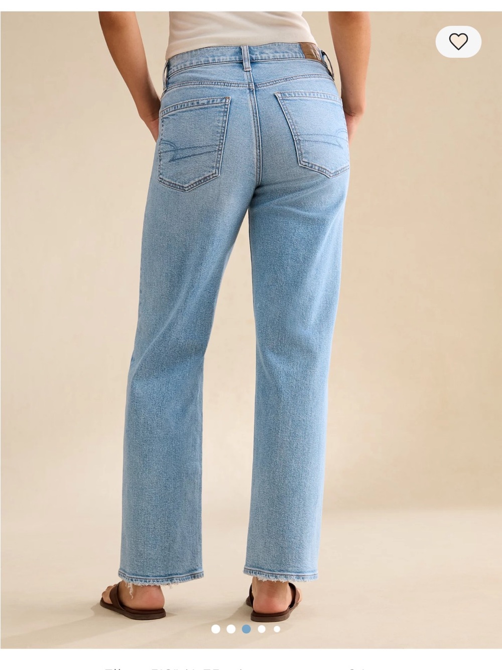 American Eagle women’s Stovepipe jeans size 8 short light wash high rise